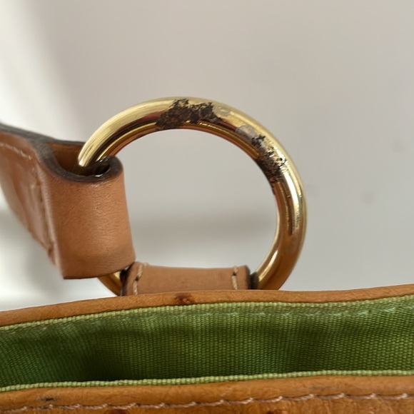 Maurizio Taiuti Genuine Leather Satchel Handbag-Soft Ostrich Pattern-Italy Made - Picture 5 of 7
